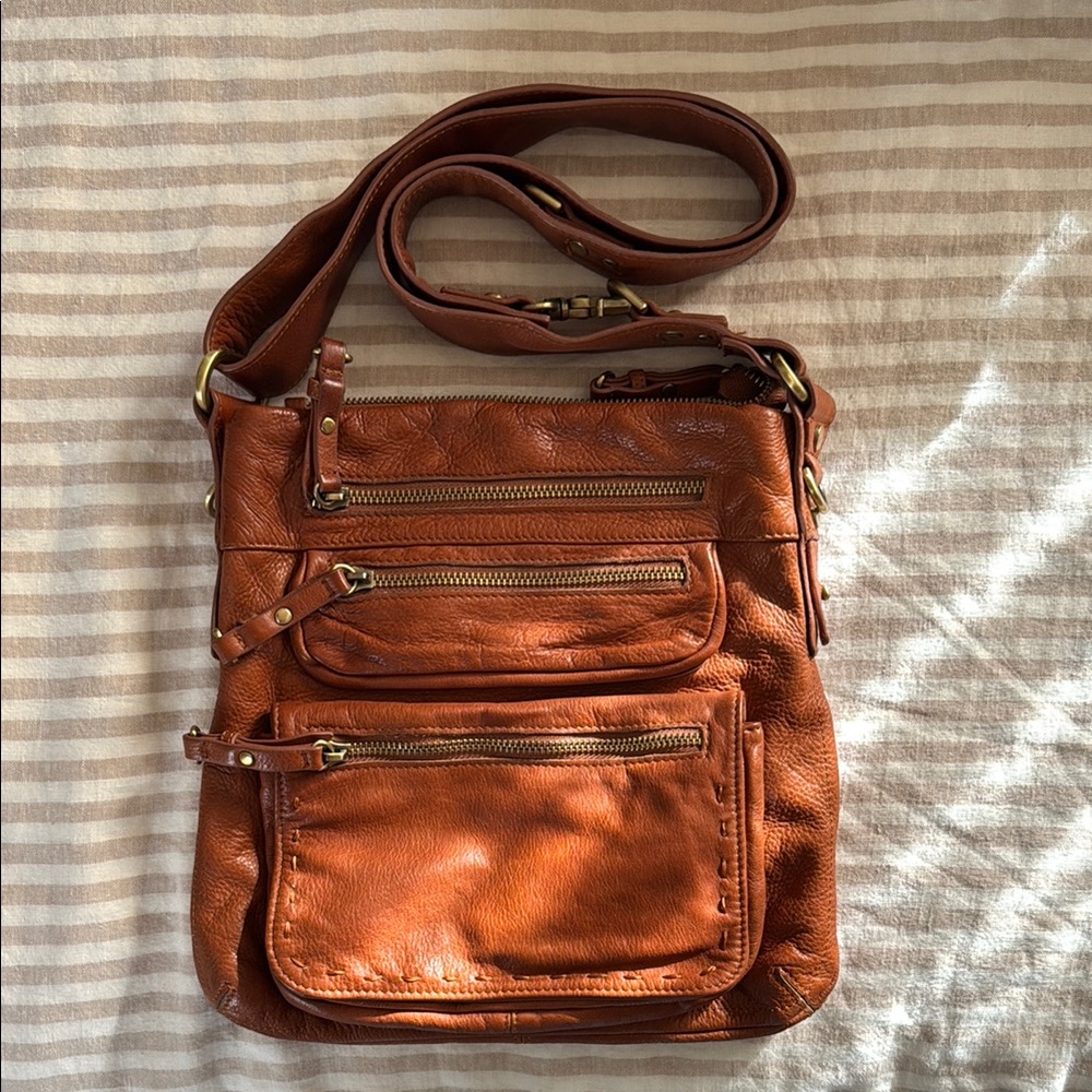 Brown Leather Crossbody Bag